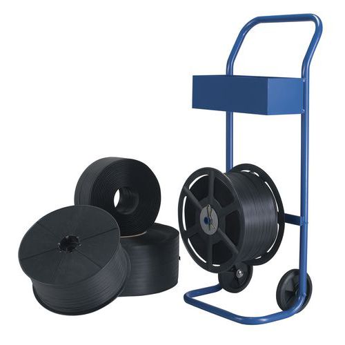 con dischi di plastica per l'utilizzo sullo svolgitore