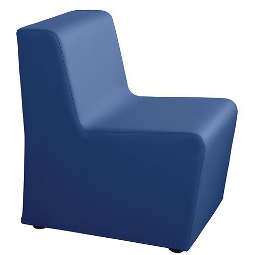 Divano X1 IGNIFUGO blu 1 posto,