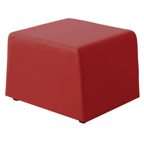 Divano X1 ECO rosso pouf 1 posto,