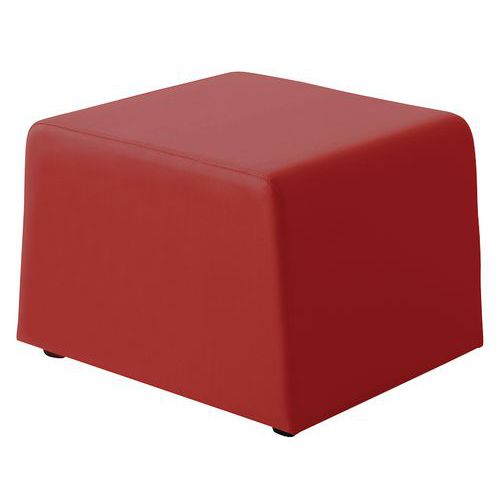 Divano X1 PELLE rosso pouf 1 posto,