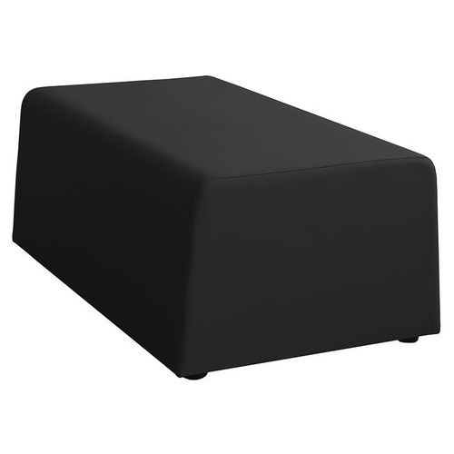 Divano X1 ECO nero pouf 2 posti,