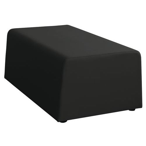 Divano X1 IGNIFUGO nero pouf 2 posti,