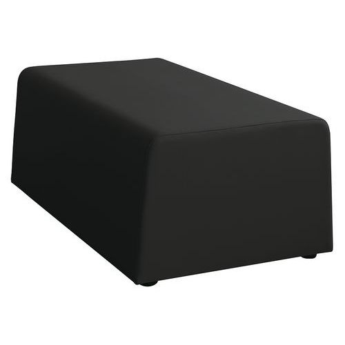 Divano X1 PELLE nero pouf 2 posti,