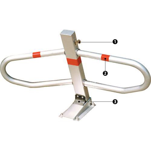 Dissuasore Parcheggio Schellenberg Con Serratura - Barriera Manuale Per Posti Auto - Foto 7