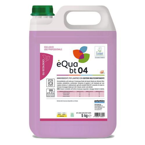 Ammorbidente per lavatrici EQUA BT 04 - 5 Kg,