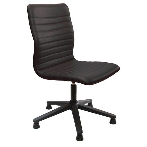 Sedia  EUTERPE PELLE nero bracc. NO,