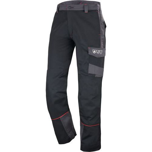 Pantalone Konekt classe 1 nero/grigio carbone 0,