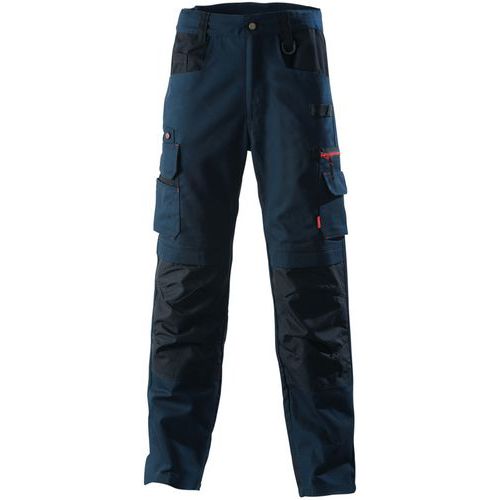 Pantaloni da lavoro Foras blu/nero T5,