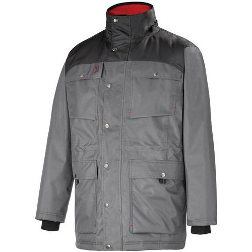 Parka da lavoro Chuck grigio acciaio/nero 3XL,