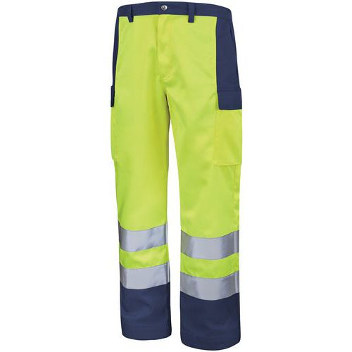 Pantalone fluo Base xp giallo fluo/blu marina 0,