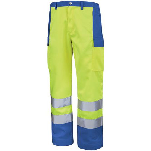 Pantalone fluo Base xp giallo fluo/blu bugatti 3,