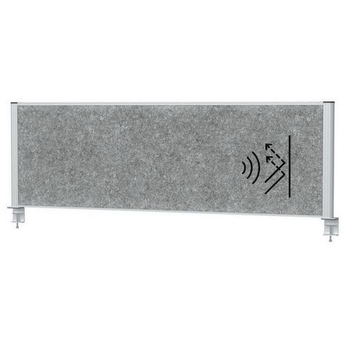 Separatore scrivania fonoassorb Connecto 160x50 grigio-MAUL,