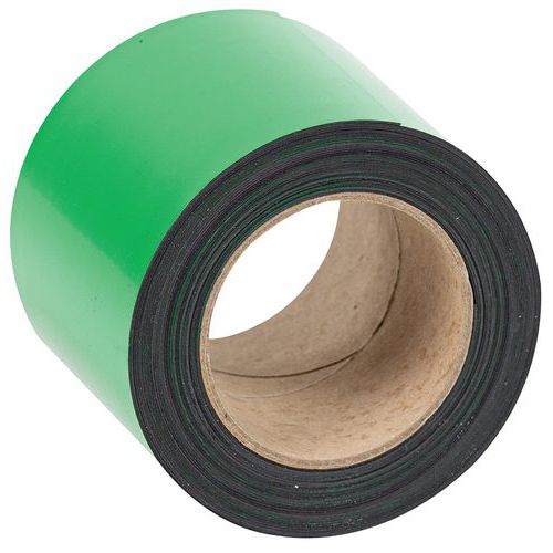 Nastro magnetico riscrivibile 100mm x 10m verde - Manutan,