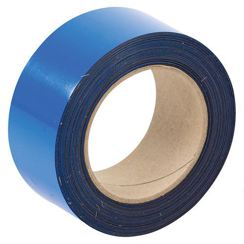 Nastro magnetico riscrivibile 50mm x 10m blu - Manutan,