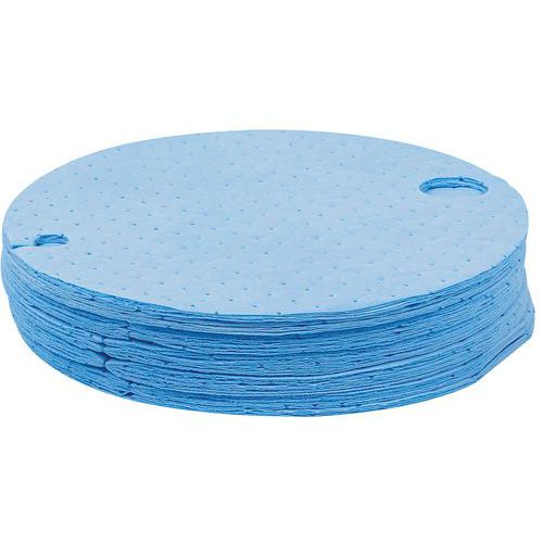 Foglio assorbente per fusto diametro 55 cm blu,