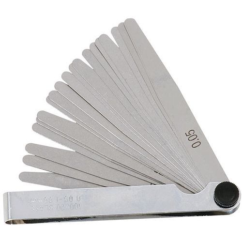 Spessimetro metrico 20 lame - Lunghezza 100 mm,