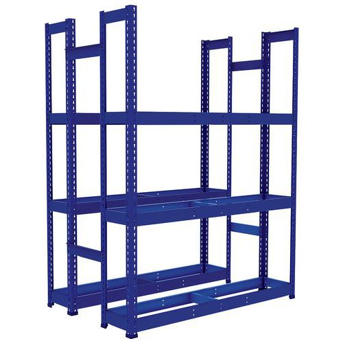 Scaffalatura pneumatici Rapid 1 1980x2440x455-3 ripiani-Blu,