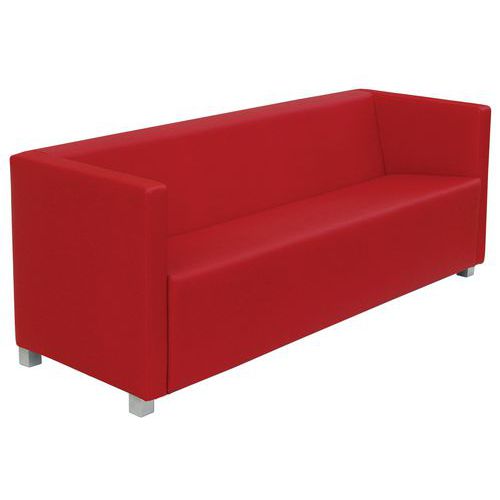Divano Club TARGET NO FLAME rosso 3 posti,