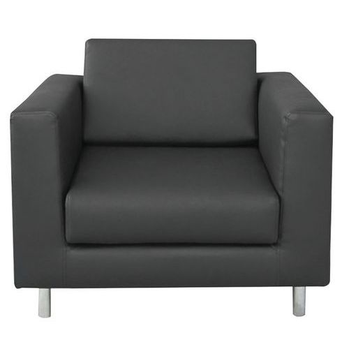 Divano ERICA PELLE nero 1 posto,