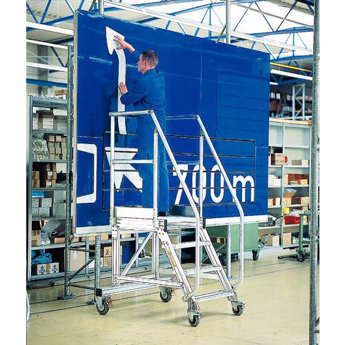 Piattaforma Mobile 5 gradini 600 mm. Inclinazione 60 °,