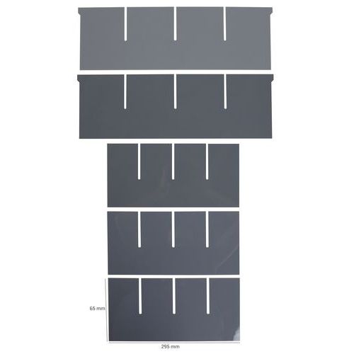 Kit separatori cassetto L295 x H160mm,