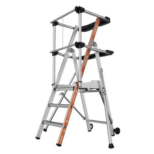 Piattaforma per scaletta a doppio accesso - 3 gradini,