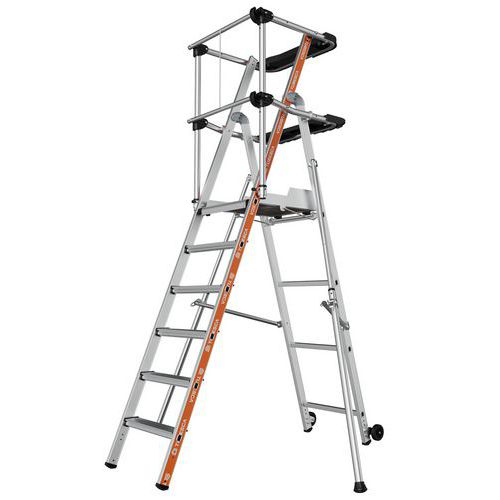 Piattaforma per scaletta a doppio accesso - 6 gradini,