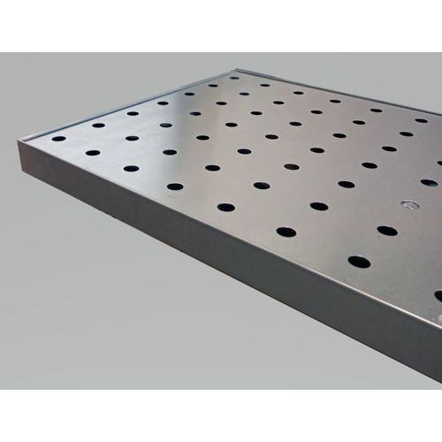 Ripiano di raccolta fisso per carrello da officina liquidi,