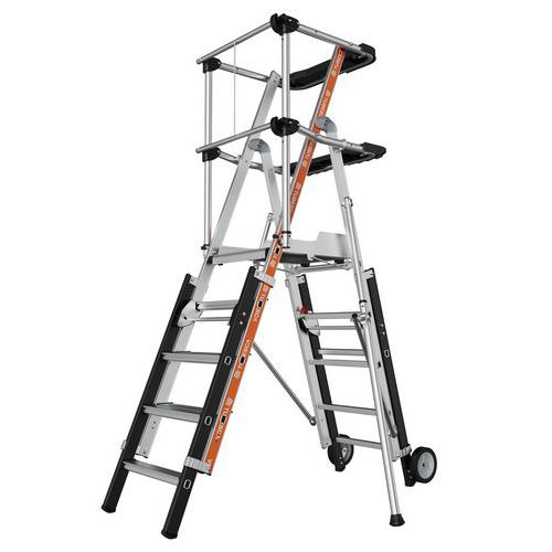 Piattaforma scaletta doppio accesso Raptorcopic-5-7 gradini,