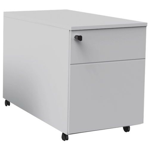 Cassettiera Mobile 2 Cassetti Piano Super Gri gio Ch Confort,