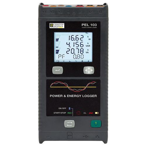 Registratore di potenza e d'energia trifase PEL103,