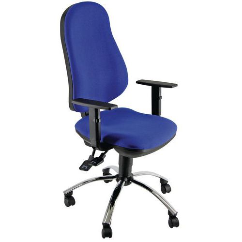 Sedia Ariel girev TGTNOFLAMEblu synch baseacciaioBracciopz.,