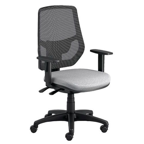 Sedia hexagon ECO Schienale rete grigio chiaro,