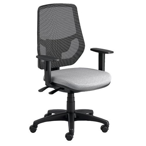 Sedia hexagon TARGET NO FLAME Schienale rete grigio,