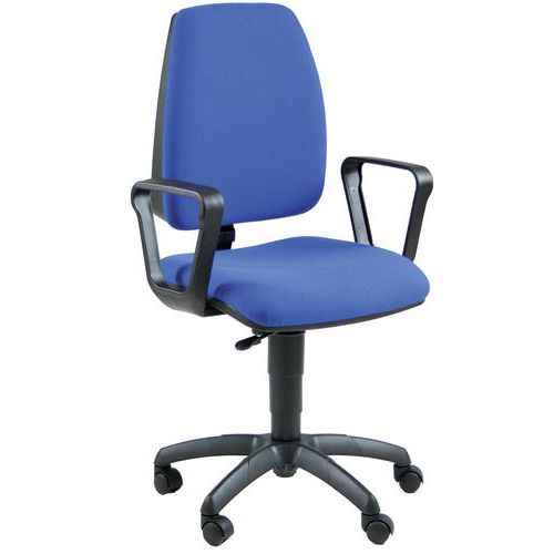 Sedia JupiterbluECOcon bracc base nera,