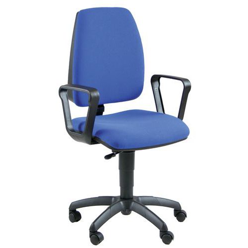 Sedia JupiterbluIGNIFUGOcon braccbase nera,