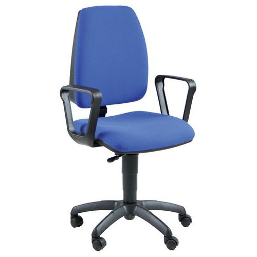 Sedia JupiterbluIGNIFUGOcon braccbase acciaio,