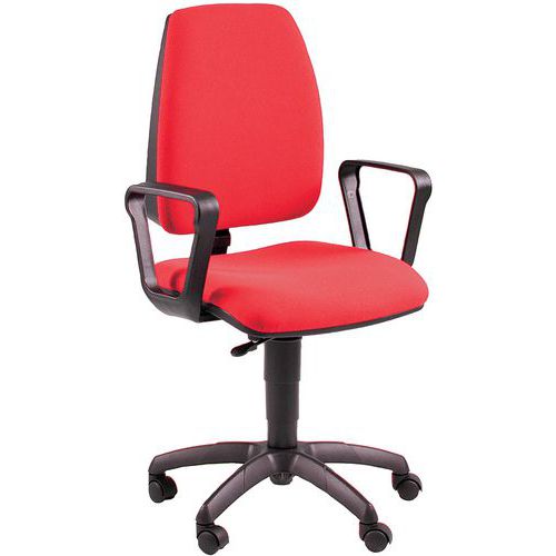 Sedia JupiterrossoTGTNOFLAMEcon braccbase nera,