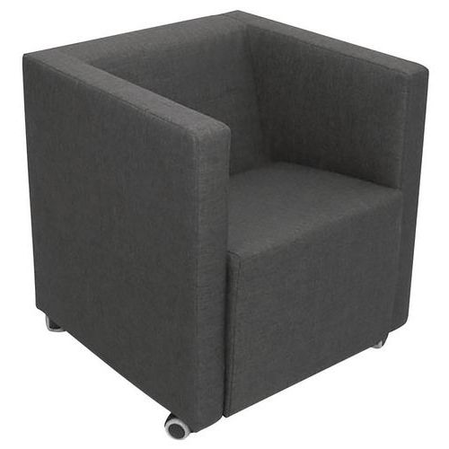 Divano Club FILI DI LUCE nero 1 posto,