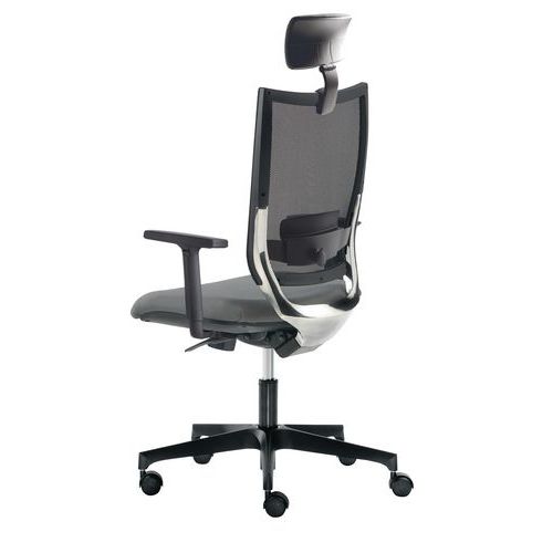 Sedia conceptFILILUCE grigio antr.poggiat.basenero bracc opz,