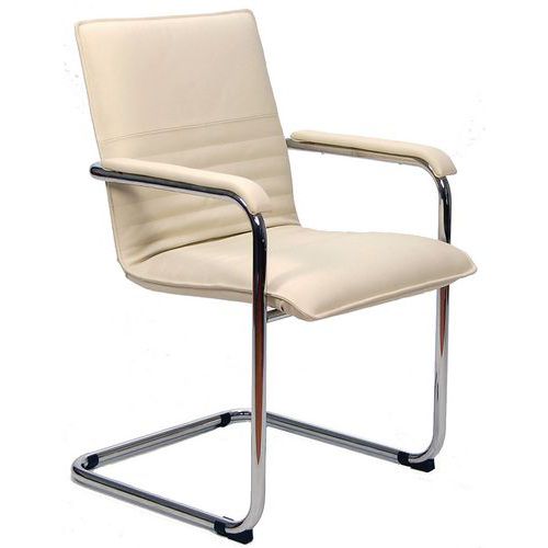 Sedia collett. Cyndy PELLE panna,