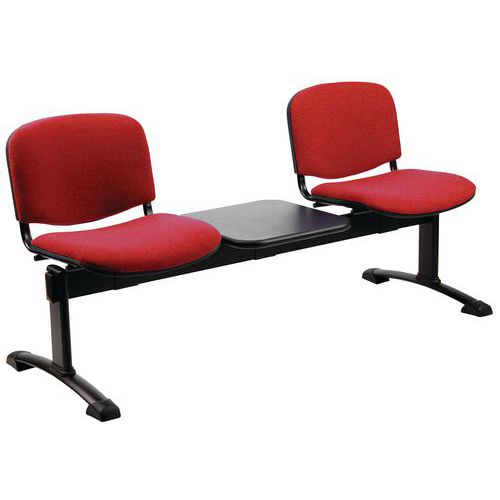 Panca collettività Dado ignifugo rosso  2 posti,