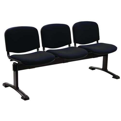 Panca collettività Dado TARGET NO FLAME nero 3 posti,