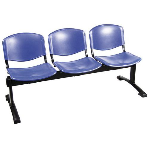 Panca collettività Dado PPL  blu 3 posti,