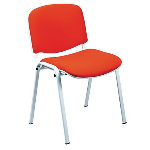 Sedia Dado TARGET NO FLAME rosso base bianco,