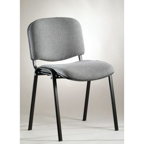 Sedia Dado ECO grigio chiaro base acciaio nero,