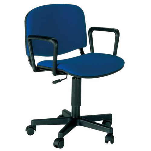 Sedia girevole Dado  FILI DI LUCE blu,