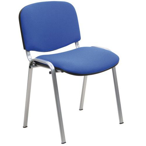 Sedia Dado TARGET NO FLAME blu chiaro base acciaio grigio,