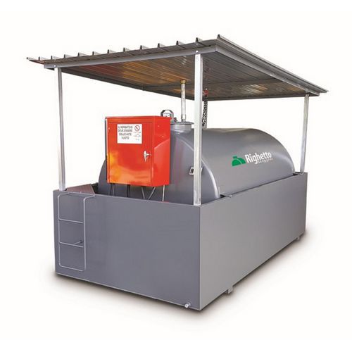 Serbatoio in acciaio al carbonio 4900 litri uso autotrazione,