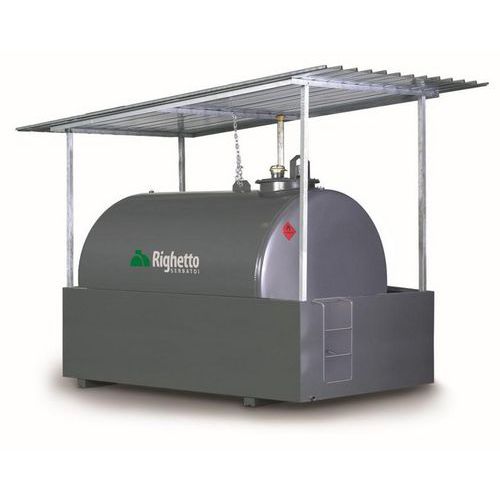 Serbatoio in acciaio al carbonio1500 litri uso riscaldamento,